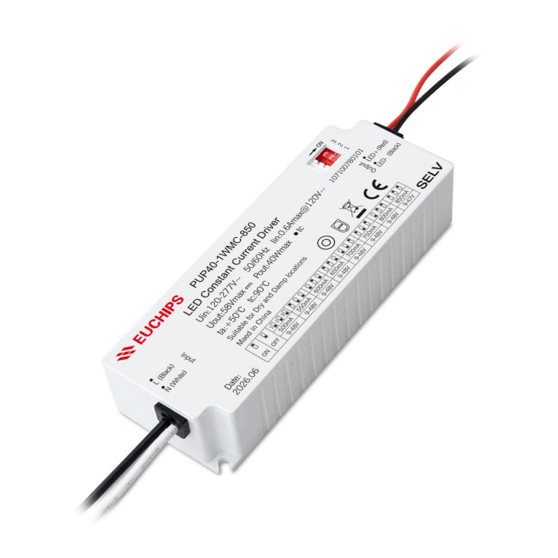 40W 500-850mA*1ch CC Driver PUP40-1WMC-850 Featured Image