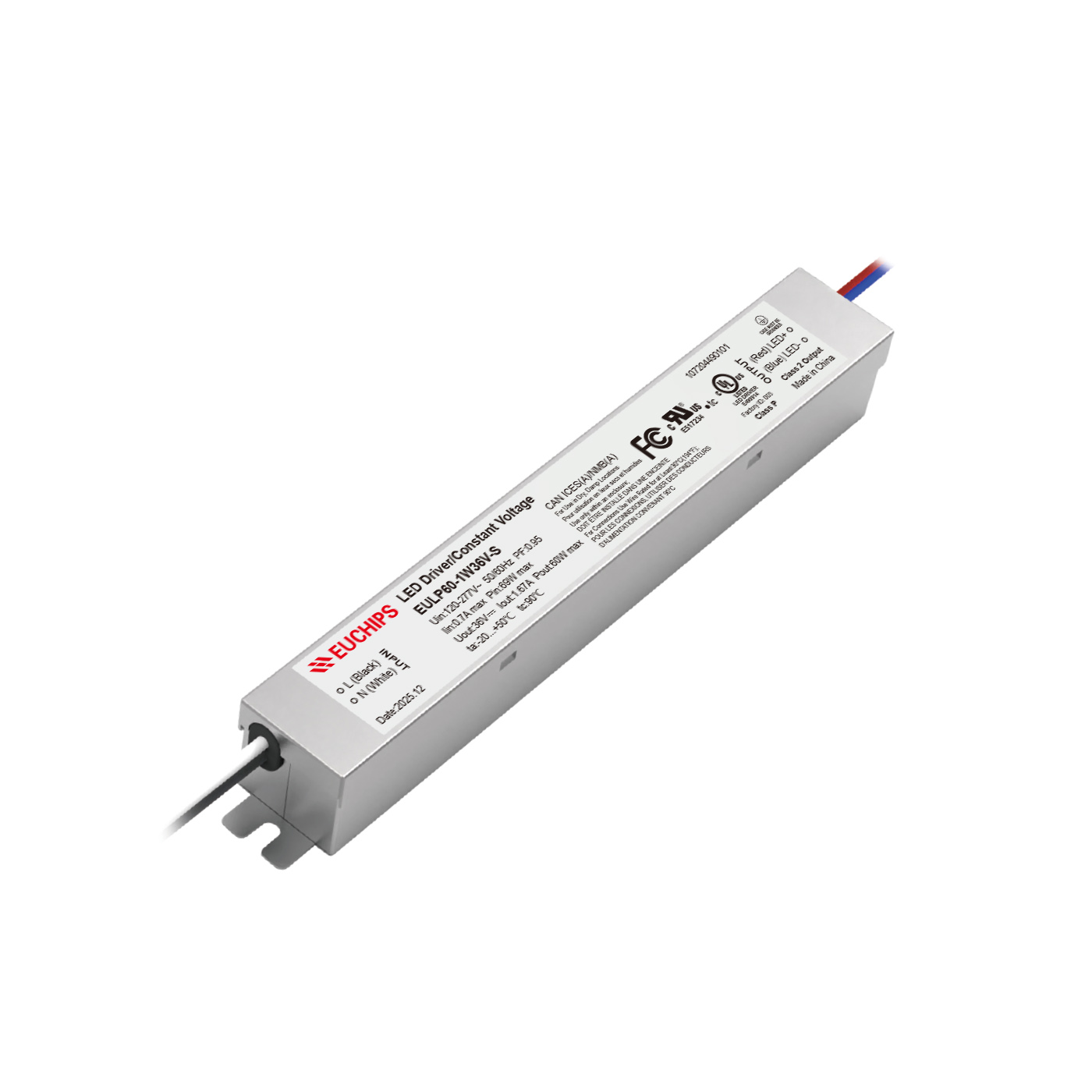 60W 36V NON-dimming CV Driver EULP60-1W36V-S Featured Image